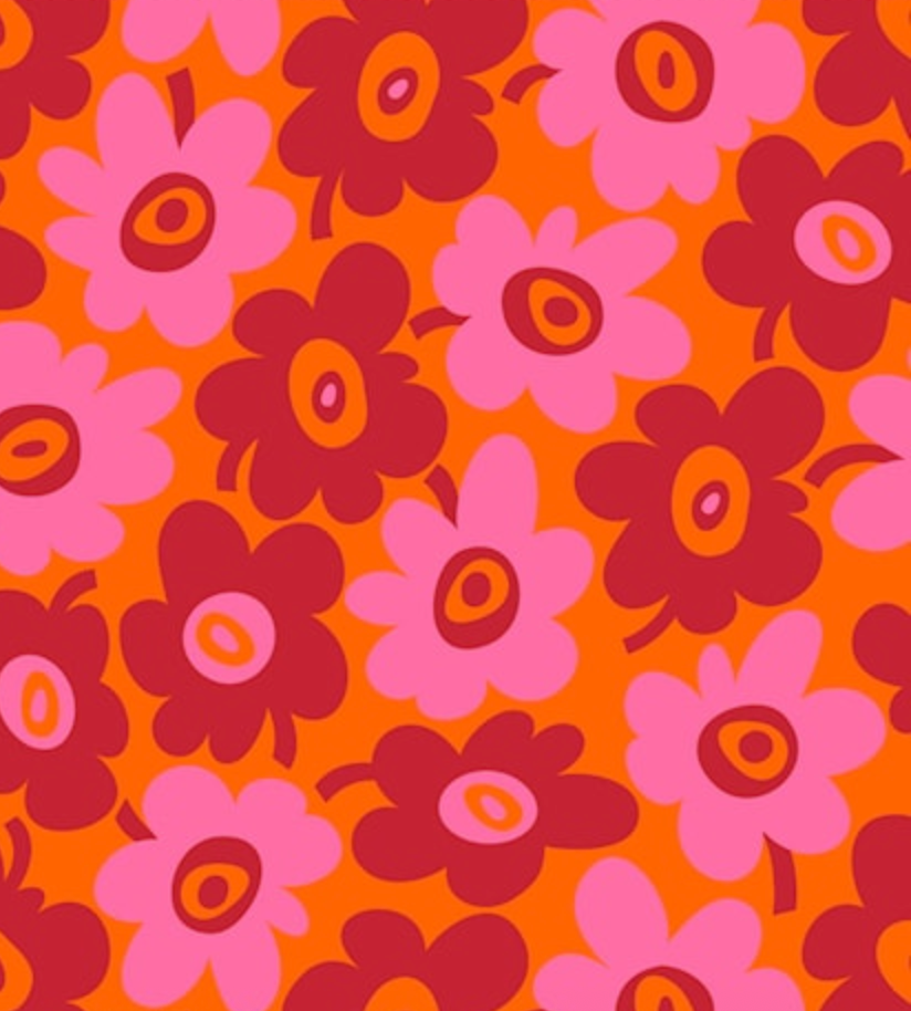 Flared Kaat | Retro bloemen