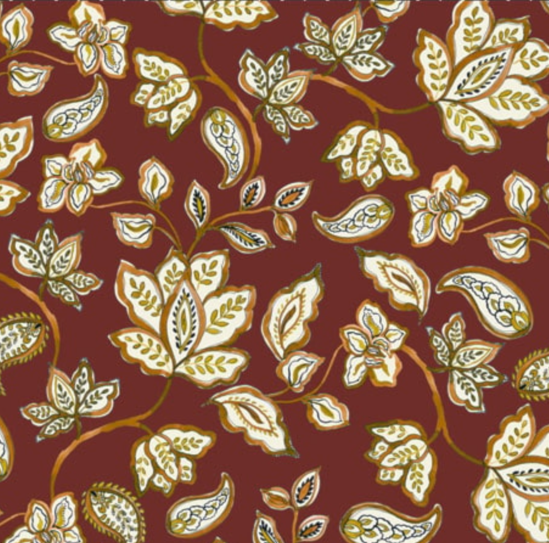 Flared Kaat | Herfst paisley