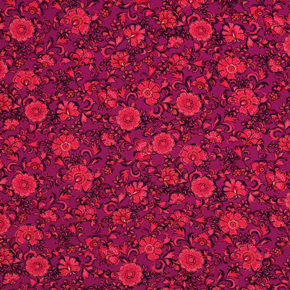 Ivy (red/purple flowers) blouse