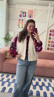 Gilet Teddy | Ecru