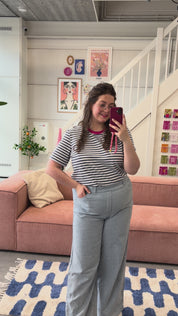 Maud top | Jeans streep
