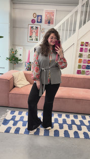 Merel gilet | Grijs jeans