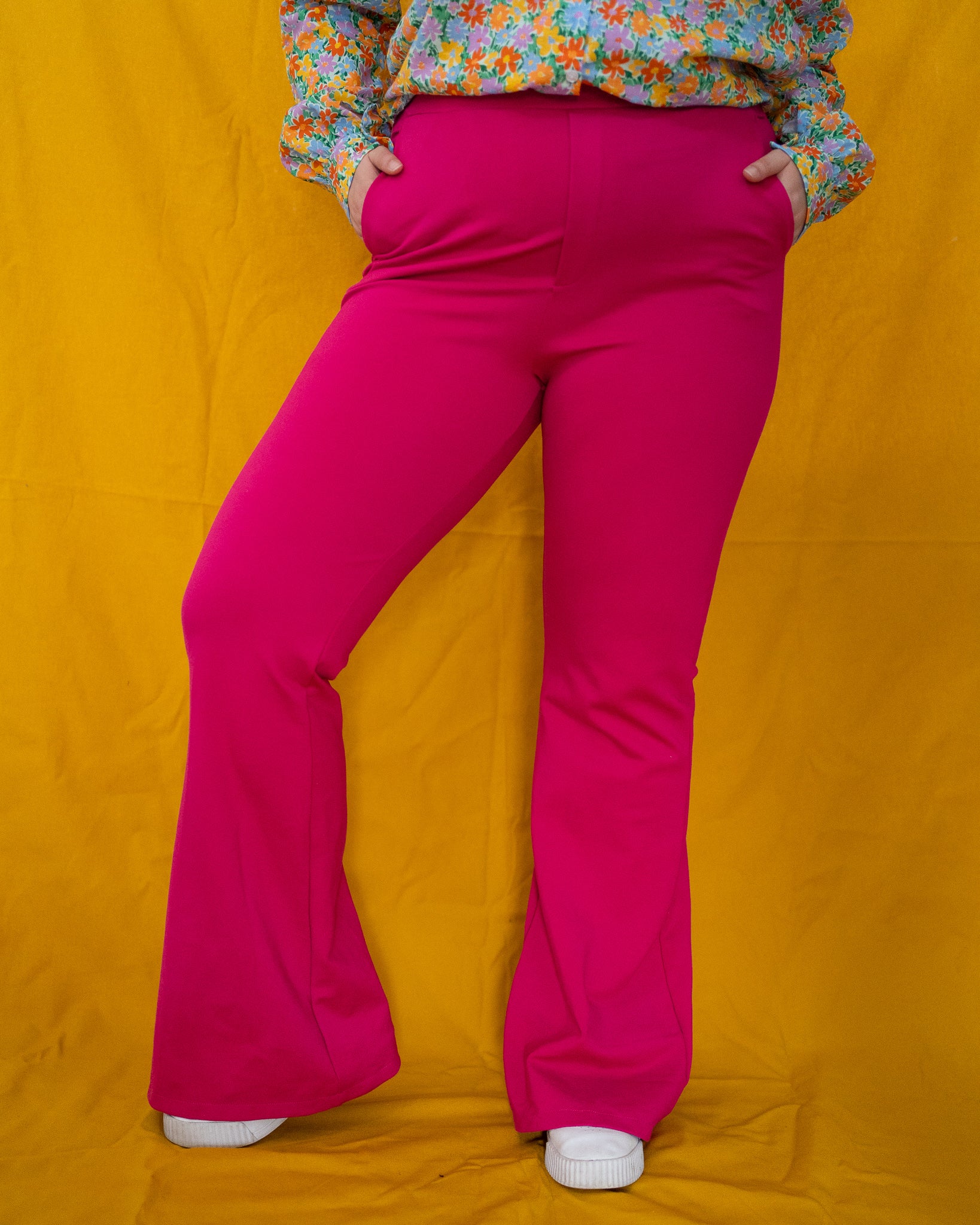 Flared pantalon Lizz | Petrol