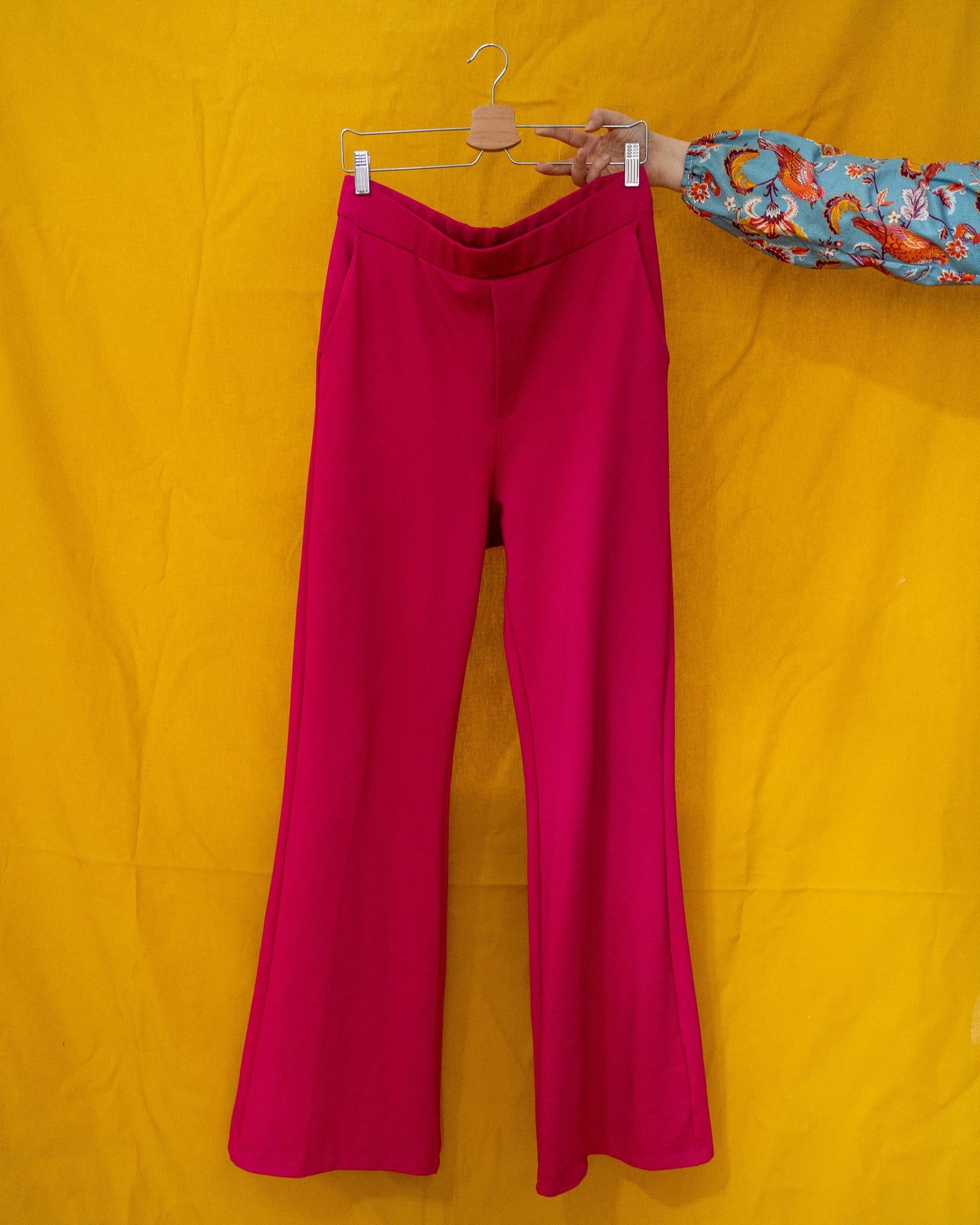 Lizz (pink) flared pull-on pantalon