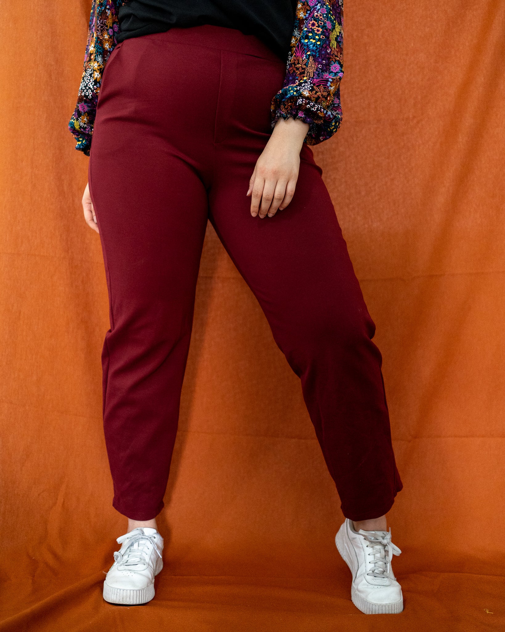 Straight pantalon Elza | Petrol