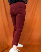 Straight pantalon Elza | Bordeaux