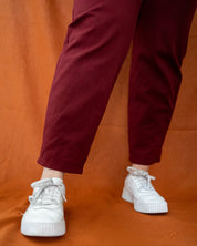 Straight pantalon Elza | Bordeaux