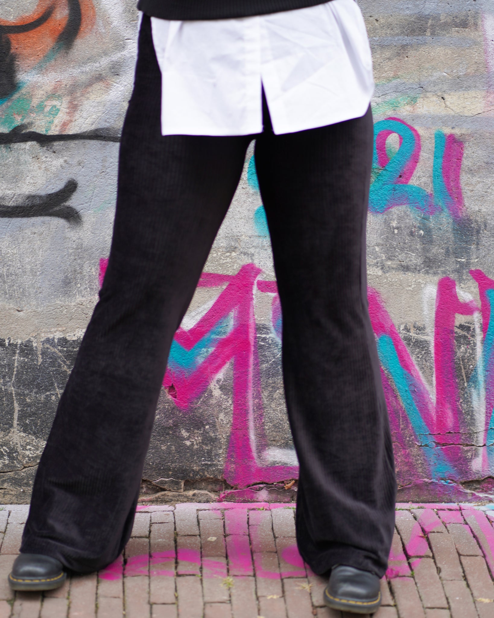 Puck (zwart) Flared pants